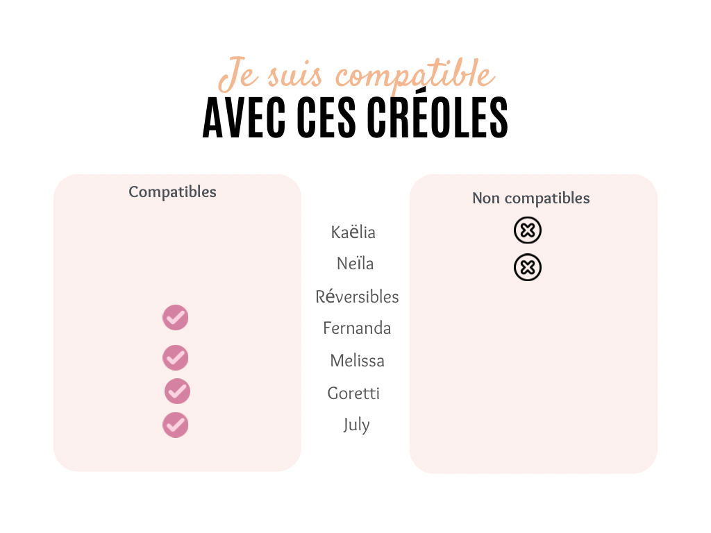 Pampilles hirondelles - interchangeables