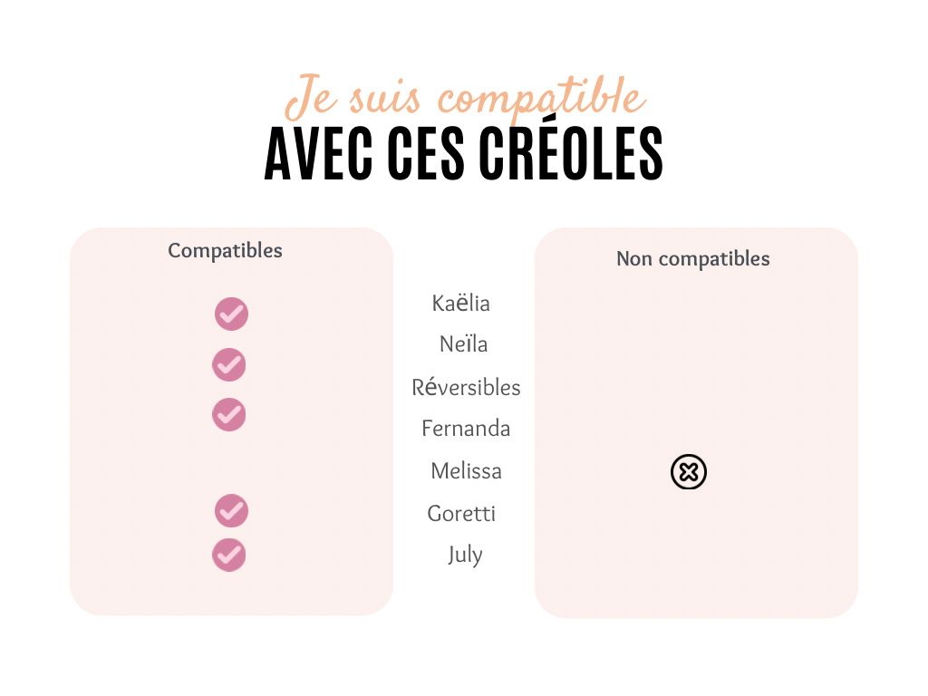 Pampilles marbrés gouttes - interchangeables