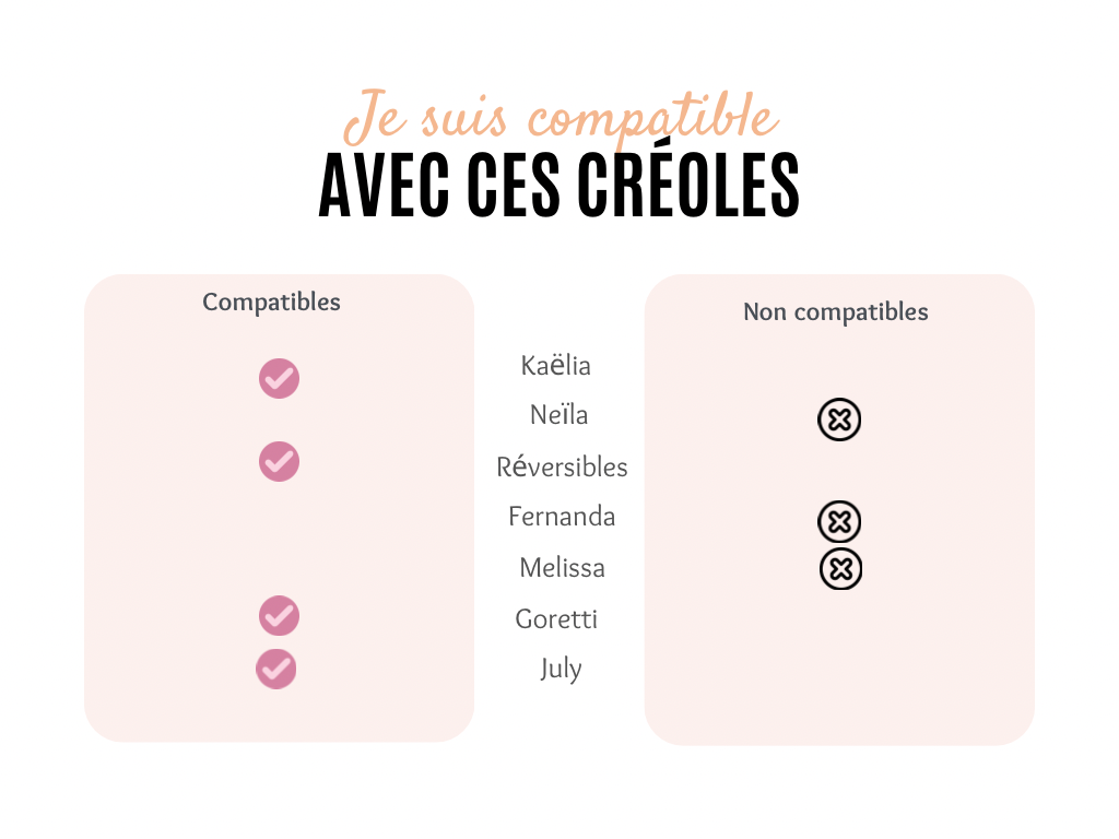 Pampilles losanges - interchangeables