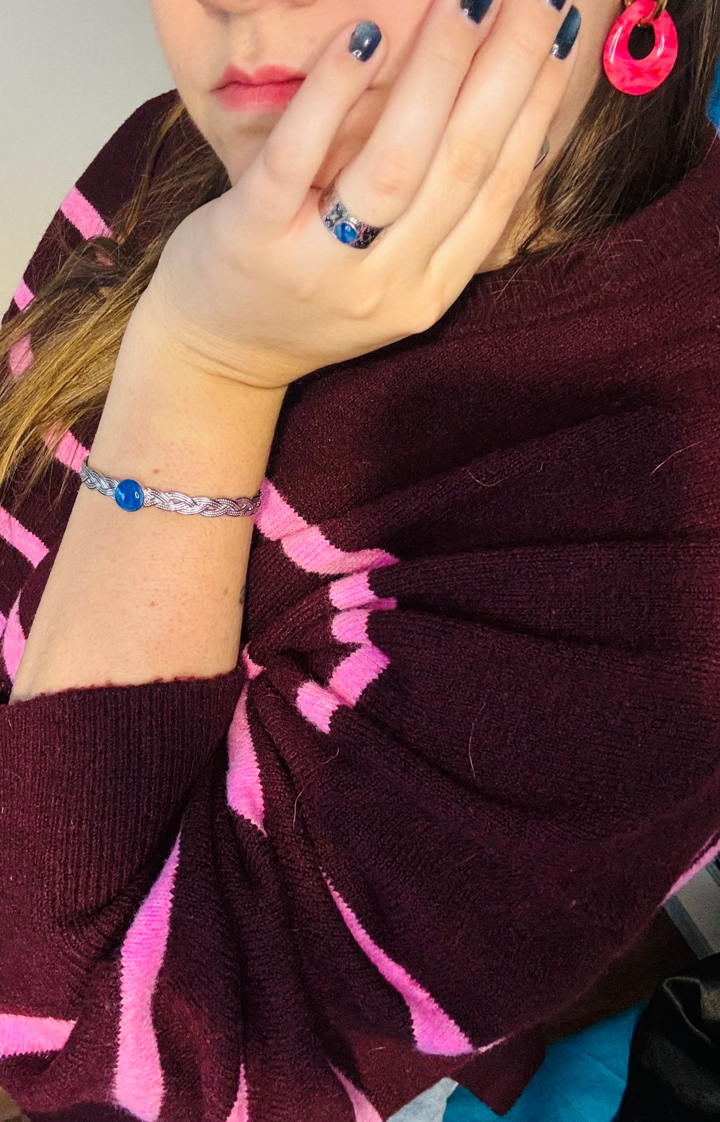 Bague Élégance Marbrée – Ajustable