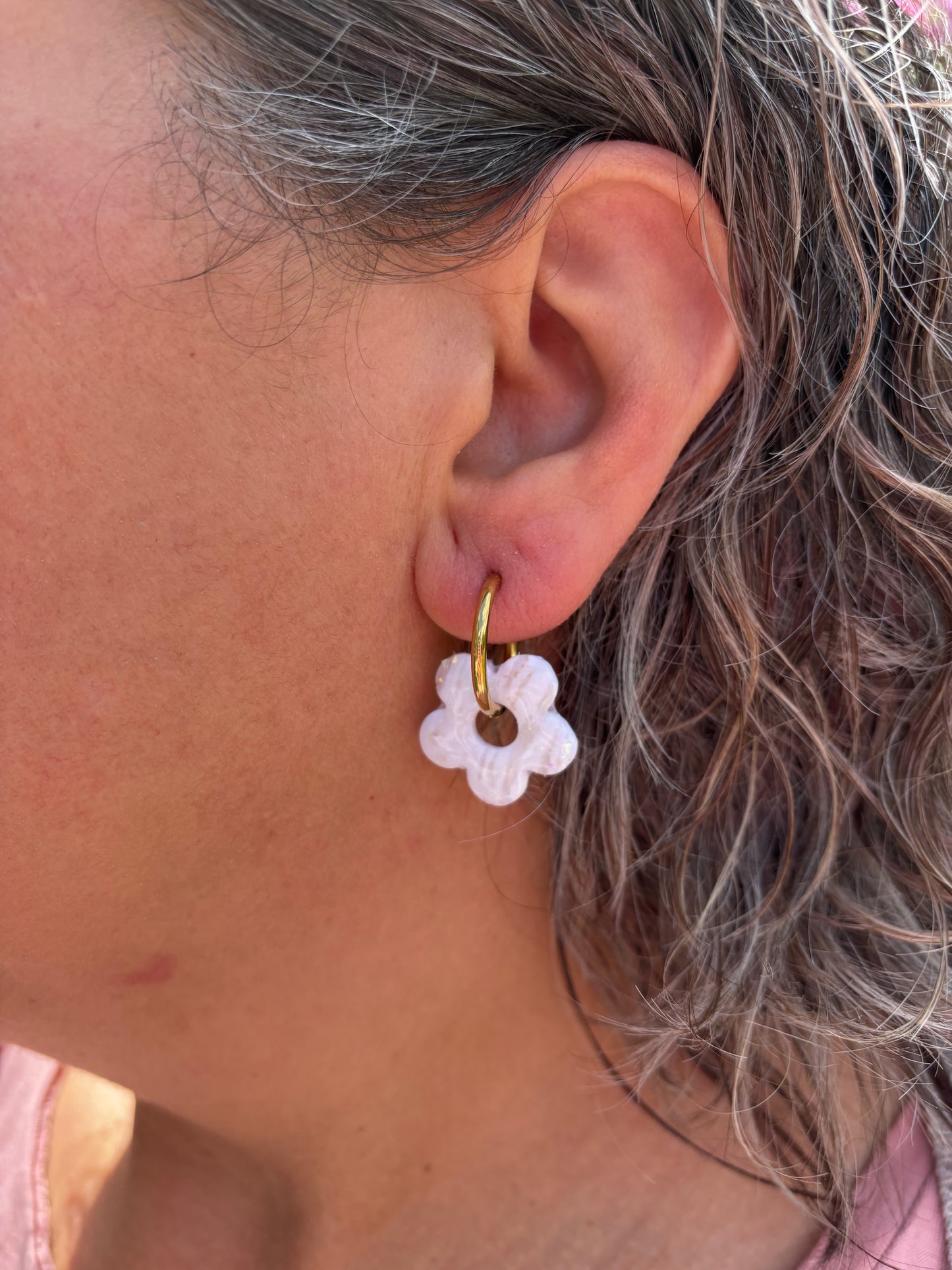 Pampilles mini Nanda motif (sans créoles)