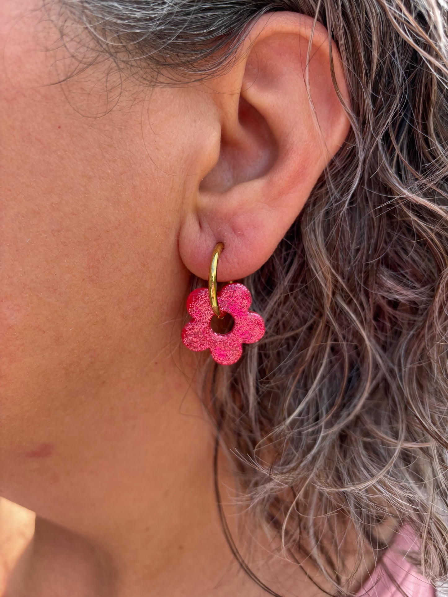 Pampilles mini Nanda motif (sans créoles)