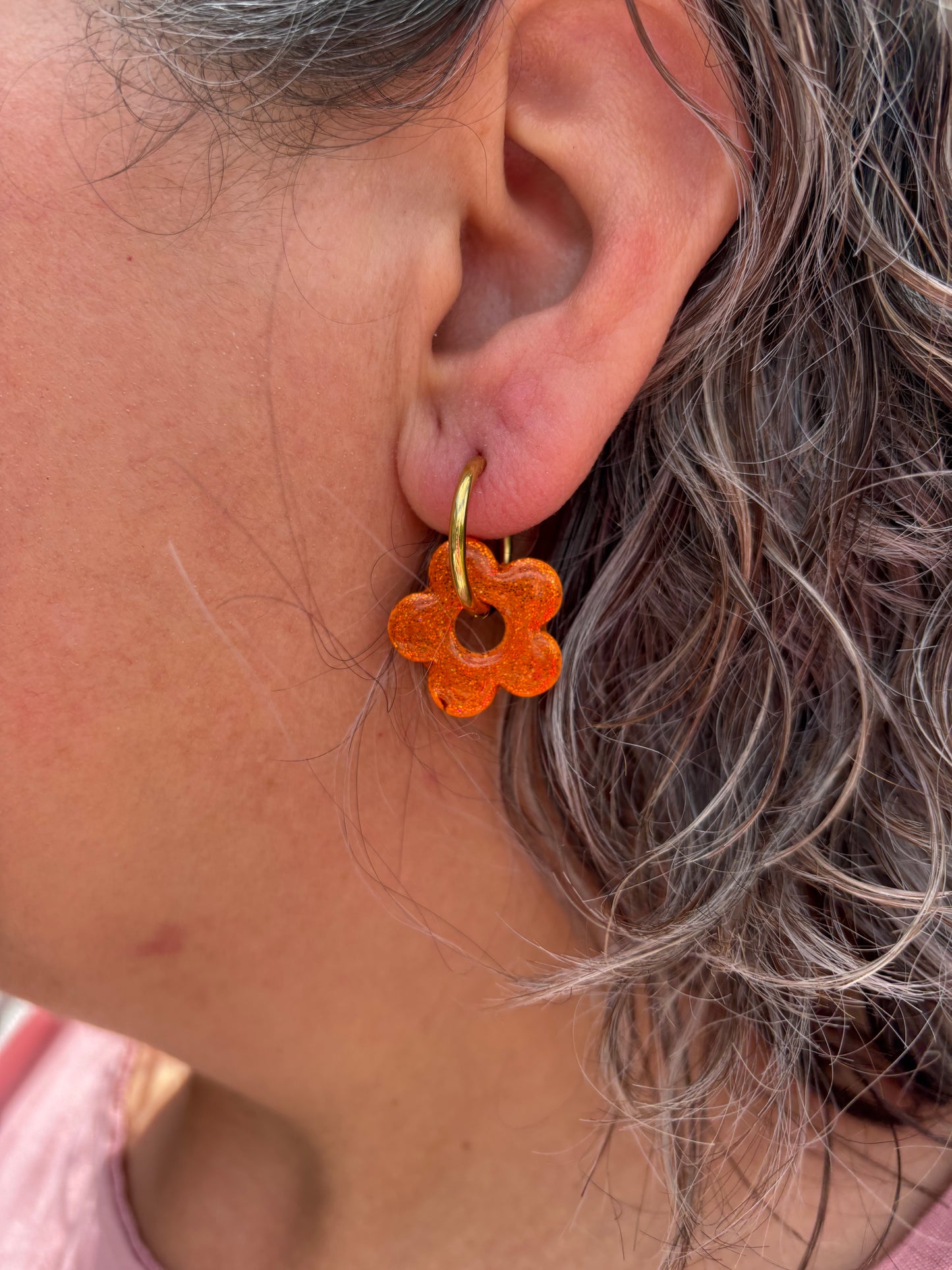 Pampilles mini Nanda motif (sans créoles)