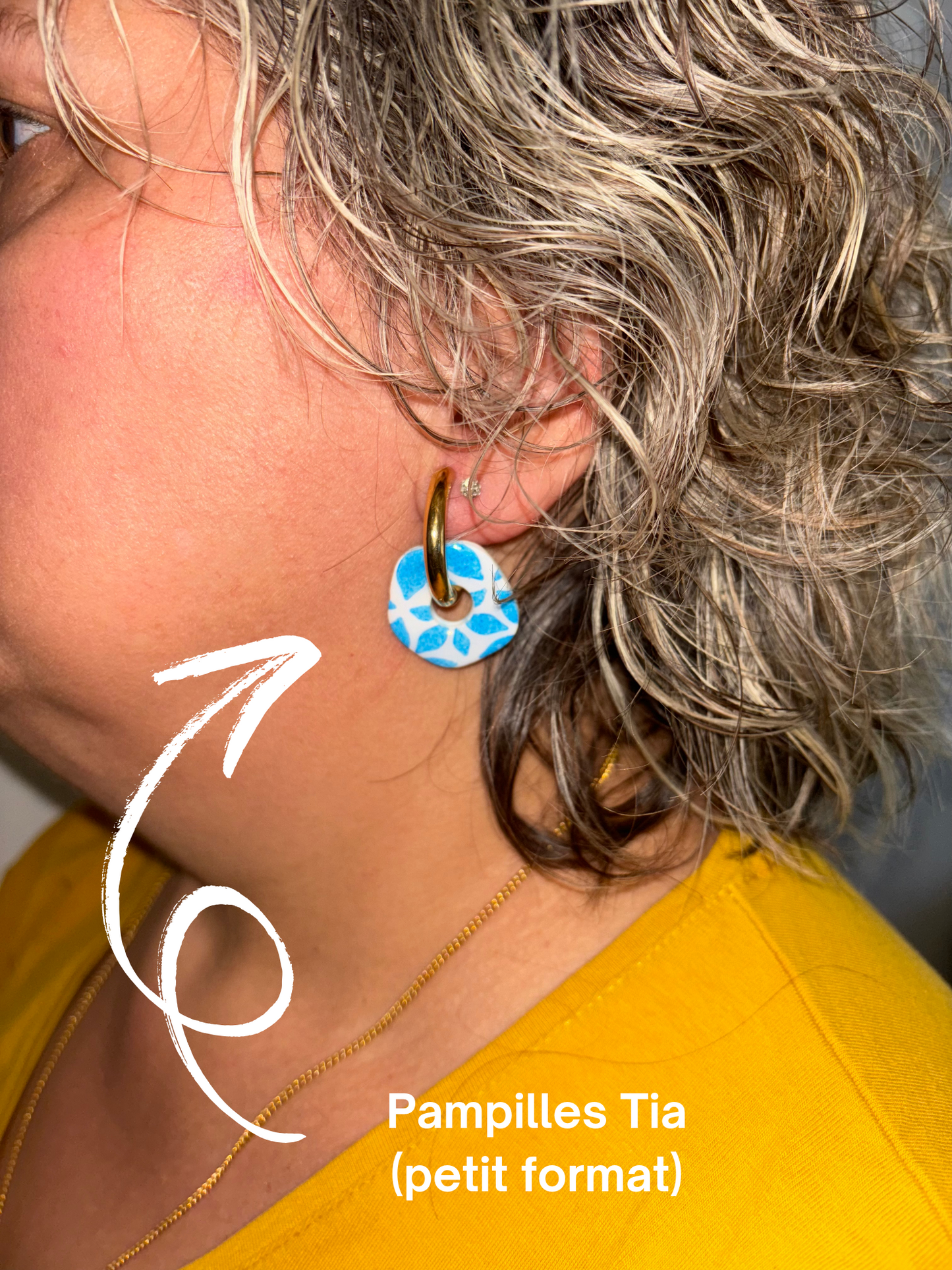 Pampilles Madrinha & Tia Bleu Azulejos (Sans les créoles)