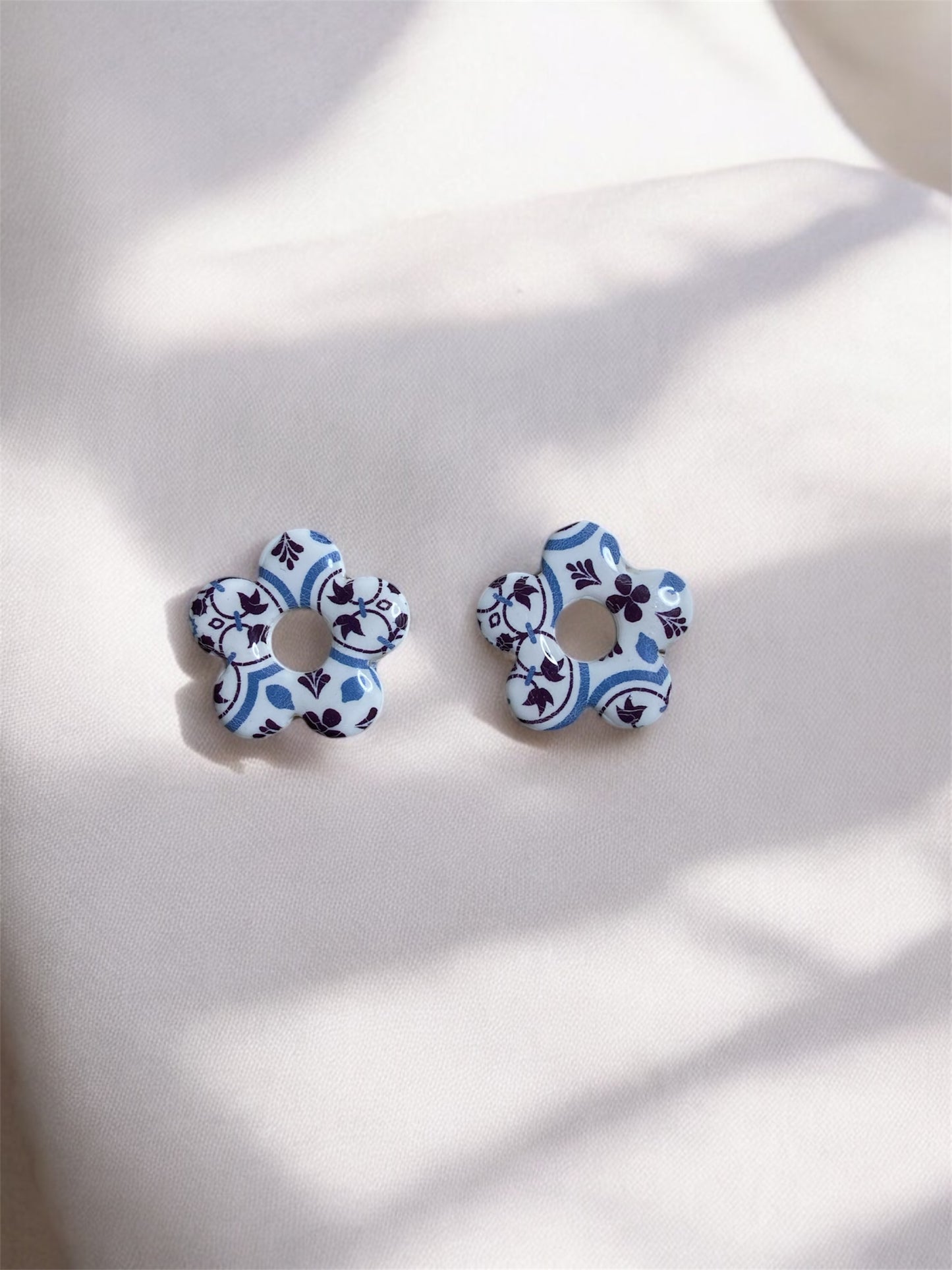 Pampilles mini Nanda motif (sans créoles)