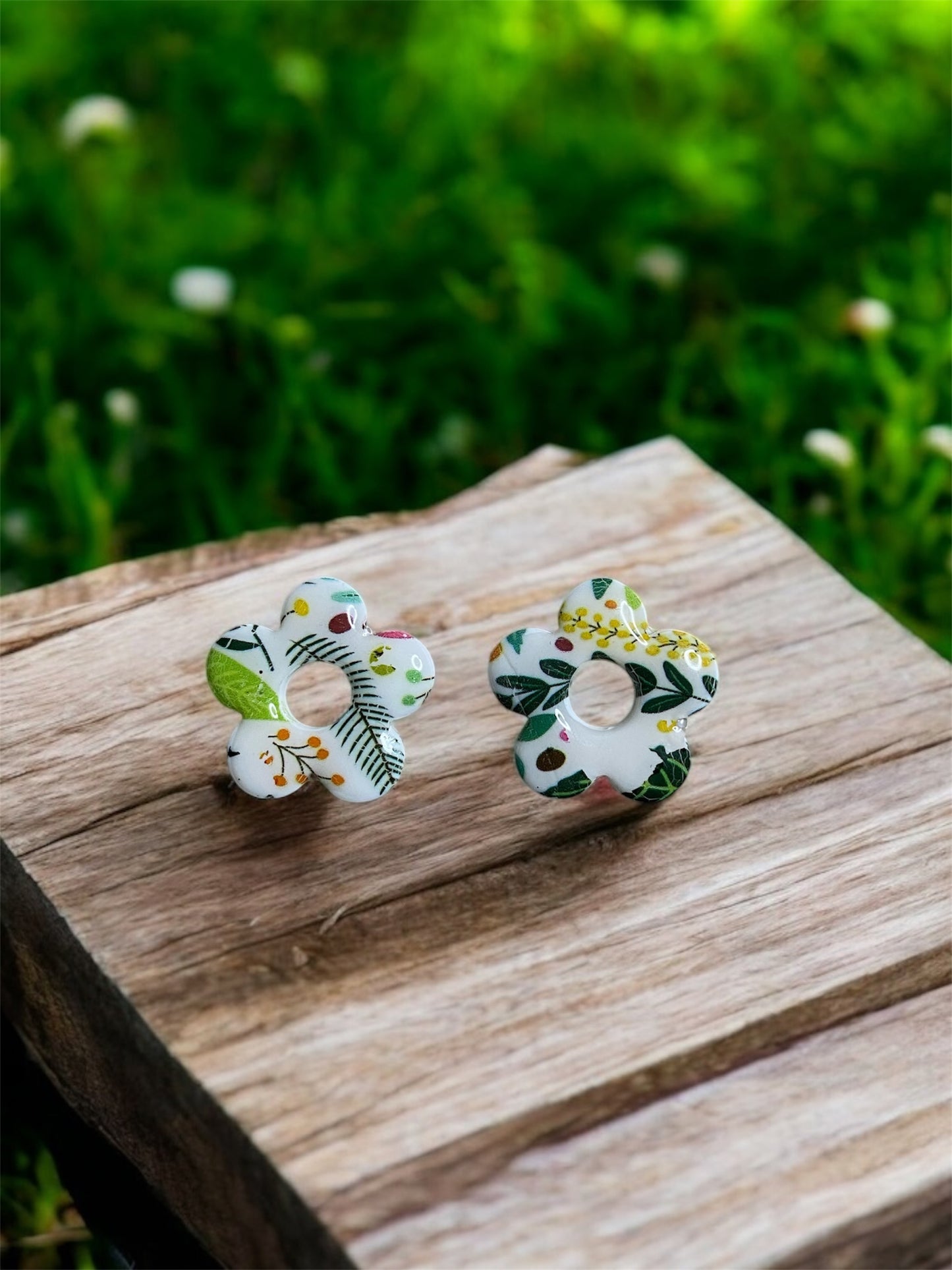 Pampilles mini Nanda motif (sans créoles)
