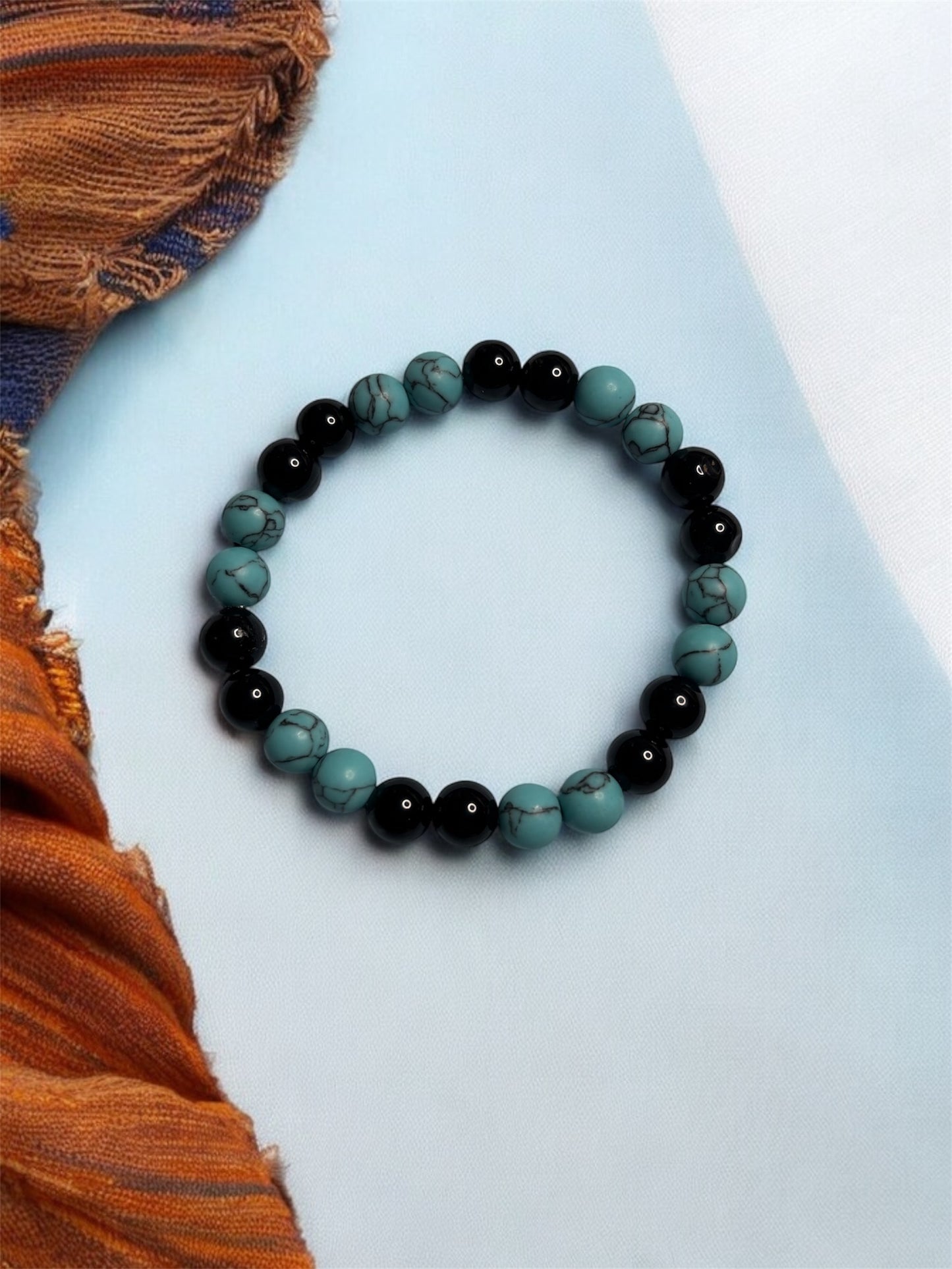 Bracelet noir/bleu