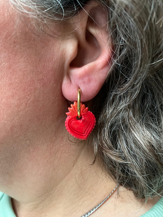 Pampilles Cœur Sacré - interchangeables