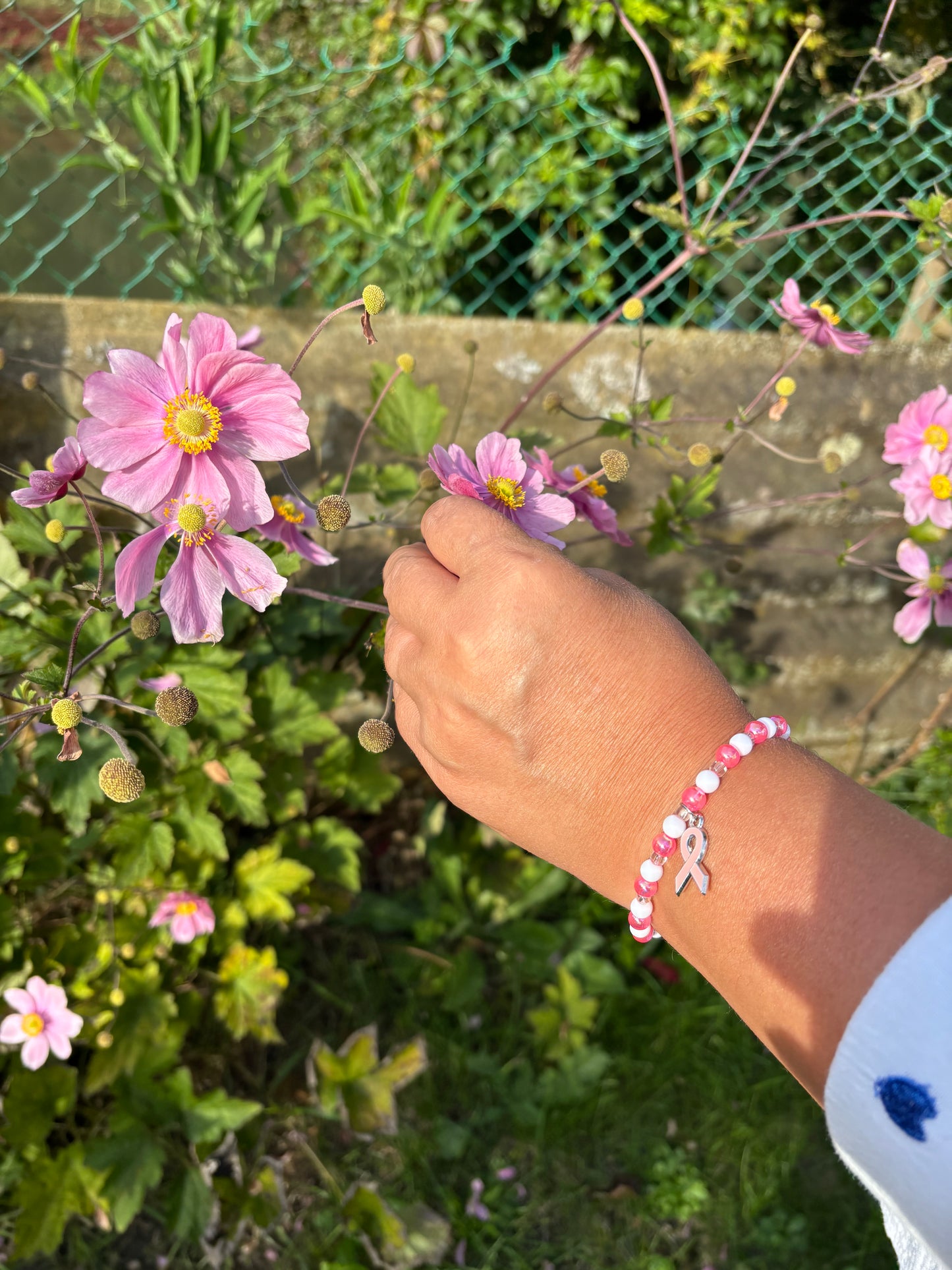 Bracelet Octobre Rose « ruban »