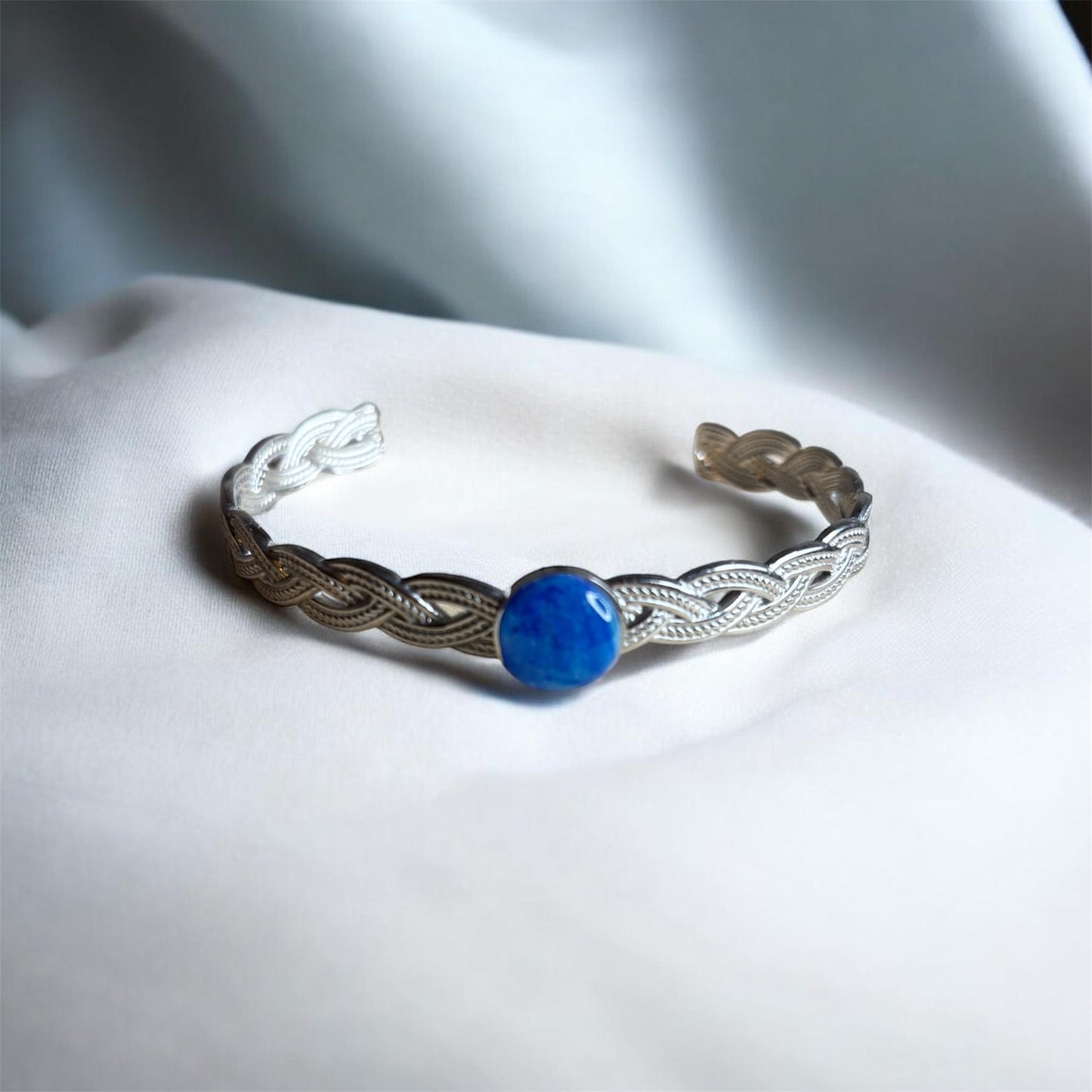 Bracelet Jonc Élégance – Médaille Marbrée