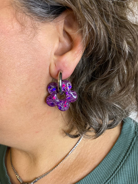 Pampilles Fleur Pailletée – Interchangeables