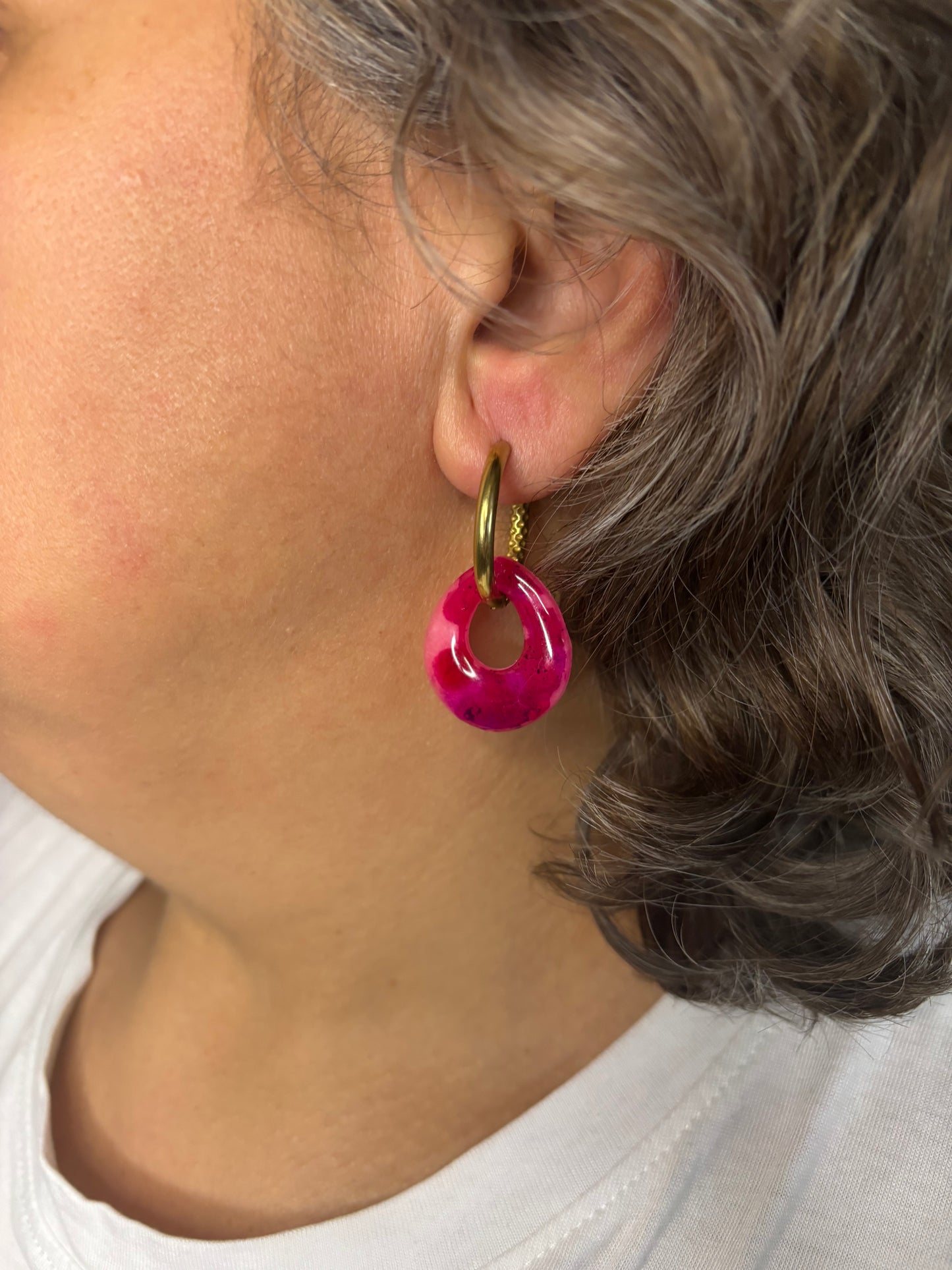 Pampilles effet Tortoise – Bijoux interchangeables