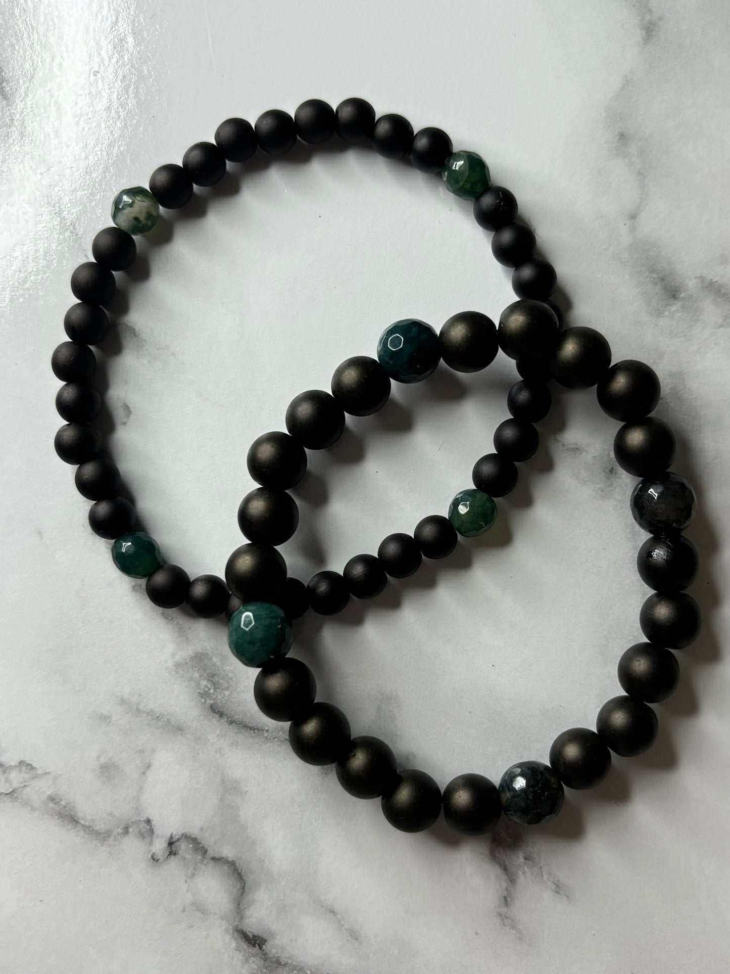 Bracelet Madère noir & vert