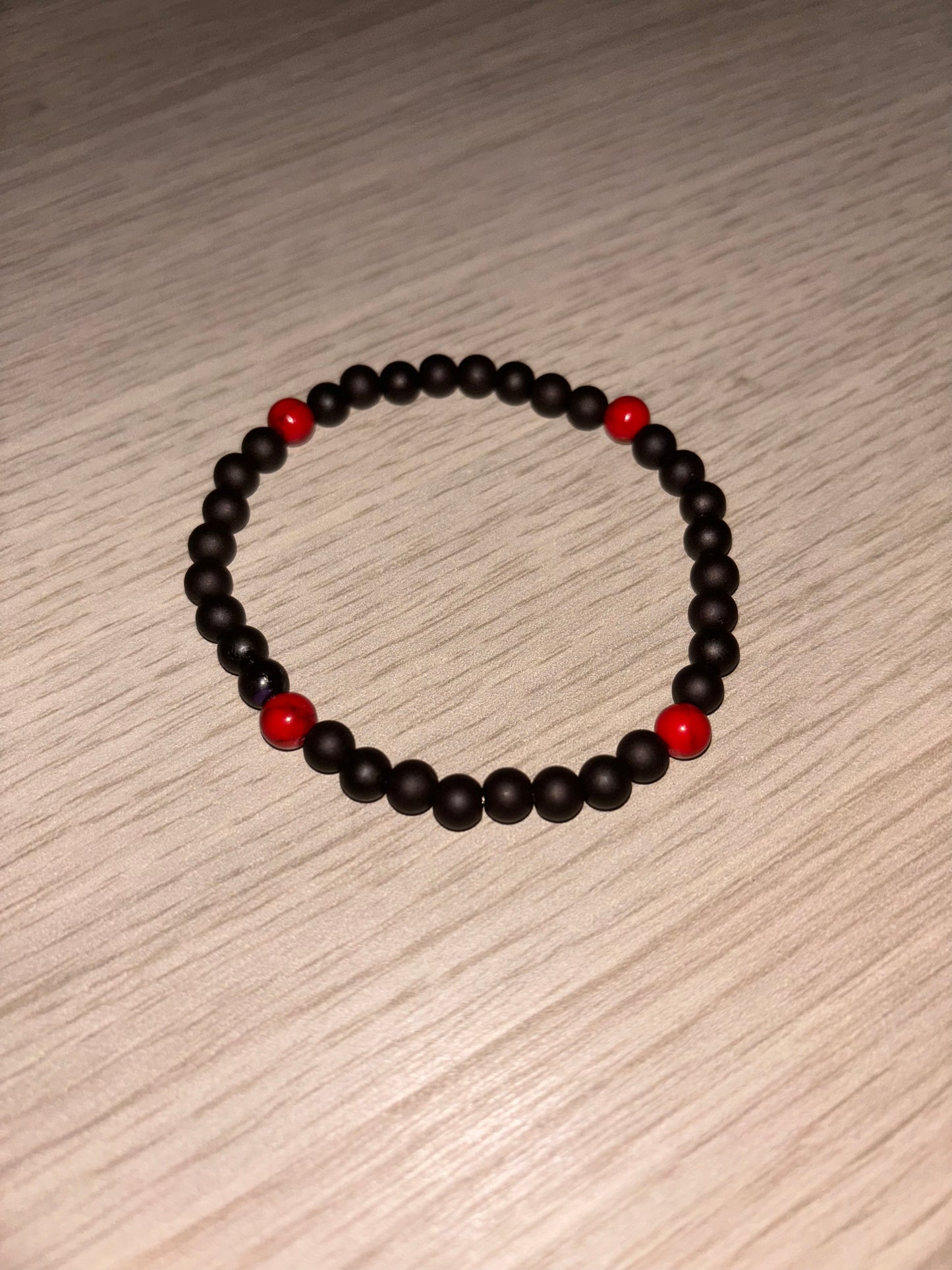 Bracelet Madère noir & rouge