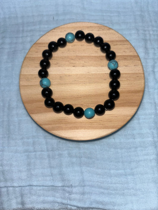 Bracelet noir & bleu