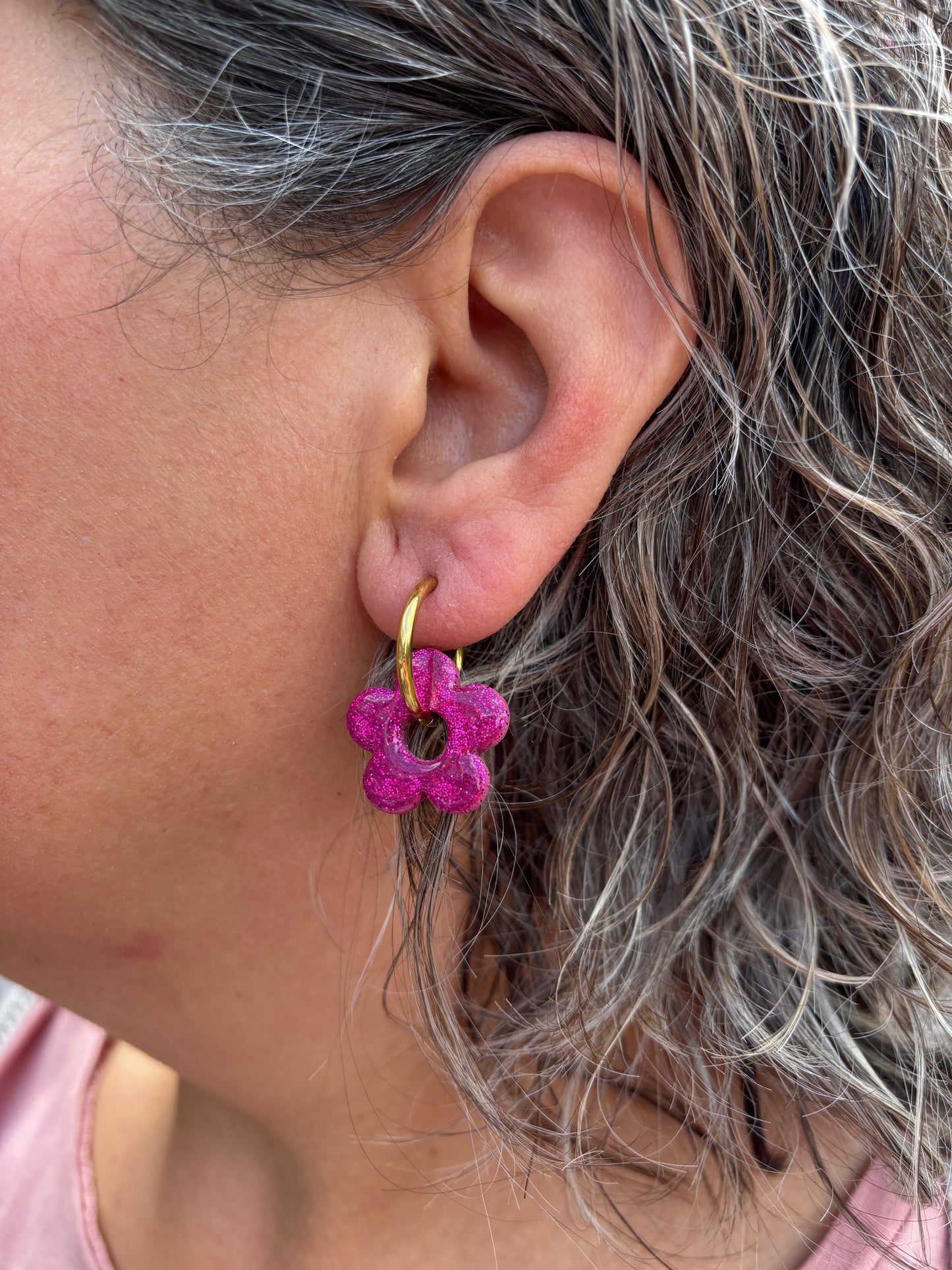 Pampilles mini Nanda motif (sans créoles)