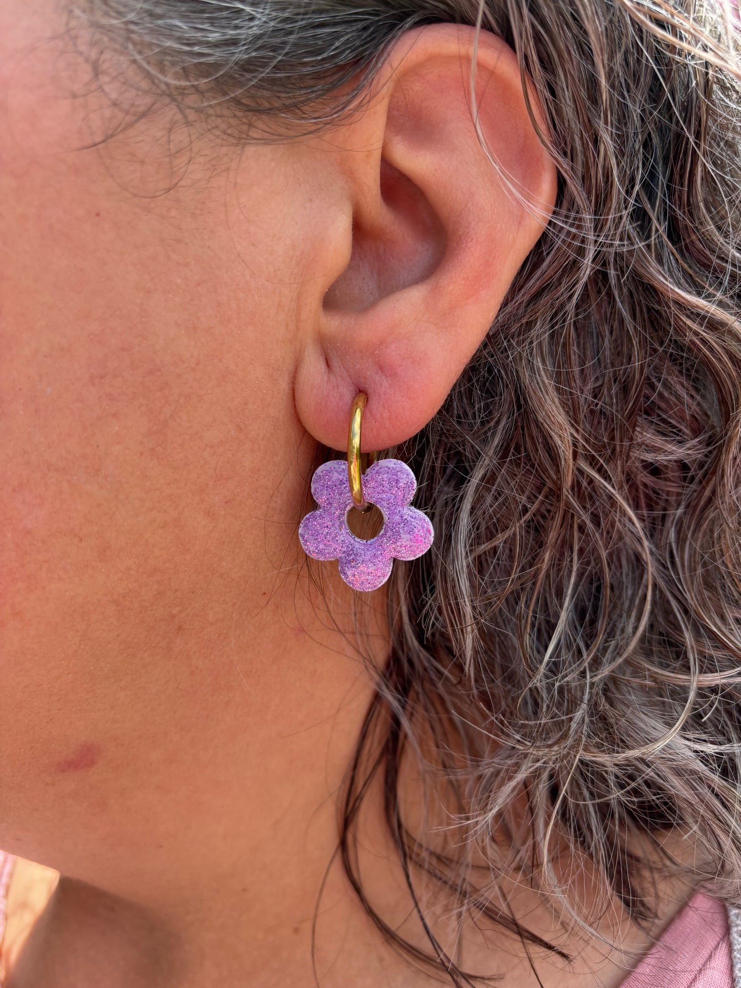 Pampilles mini Nanda motif (sans créoles)