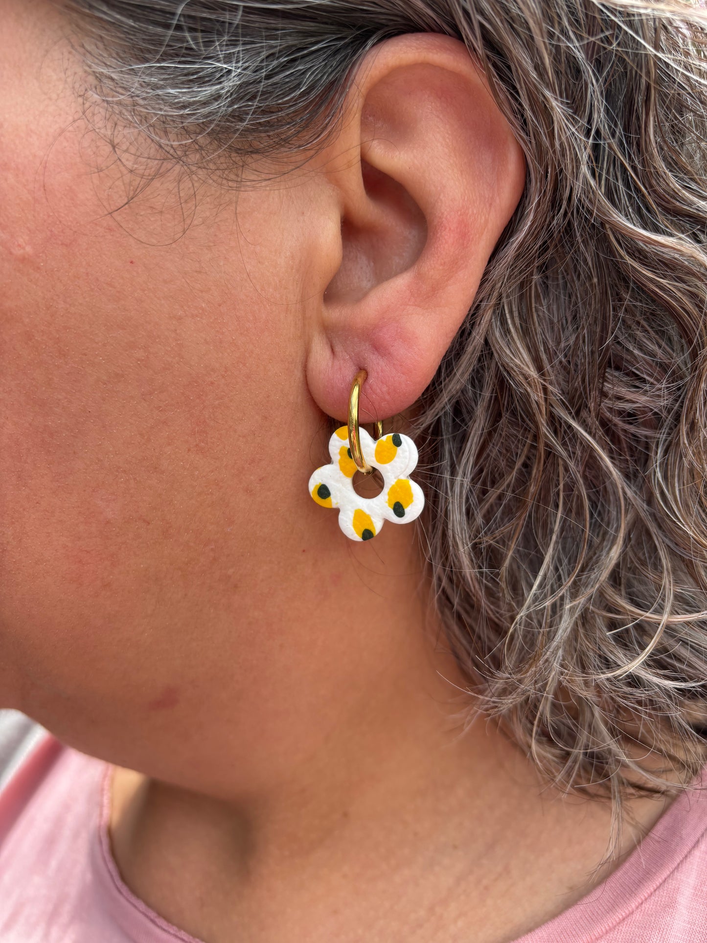 Pampilles mini Nanda motif (sans créoles)