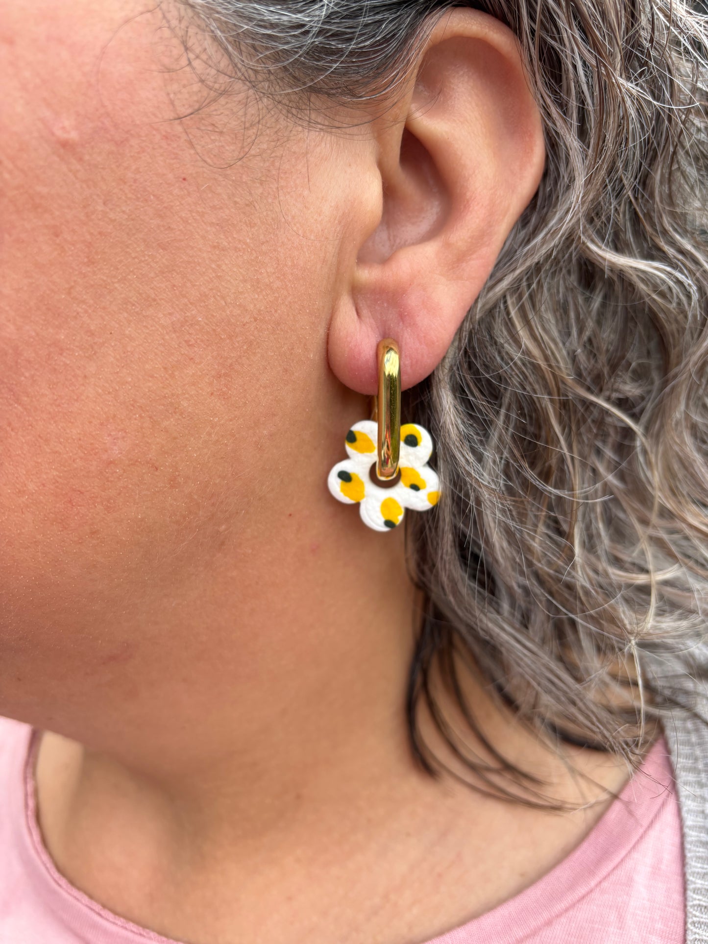 Pampilles mini Nanda motif (sans créoles)