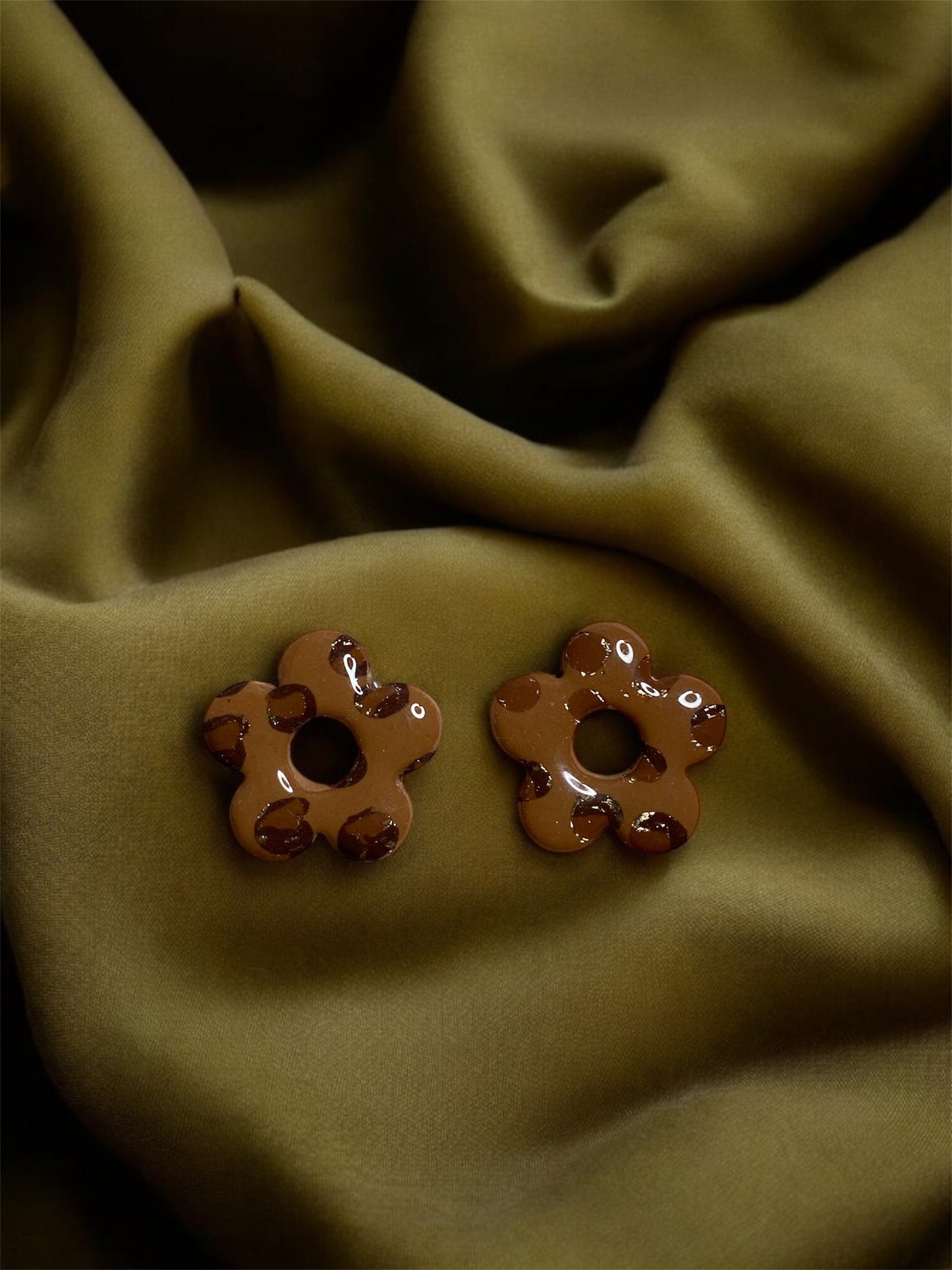 Pampilles mini Nanda motif (sans créoles)